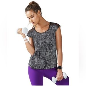 Fabletics Vanessa Top Constellation Print/black And White Tank Top‎